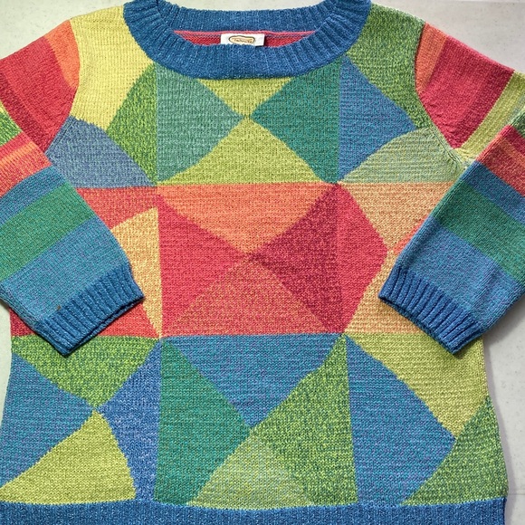 Talbots Sweaters - Talbots Multicolor Geometric Sweater